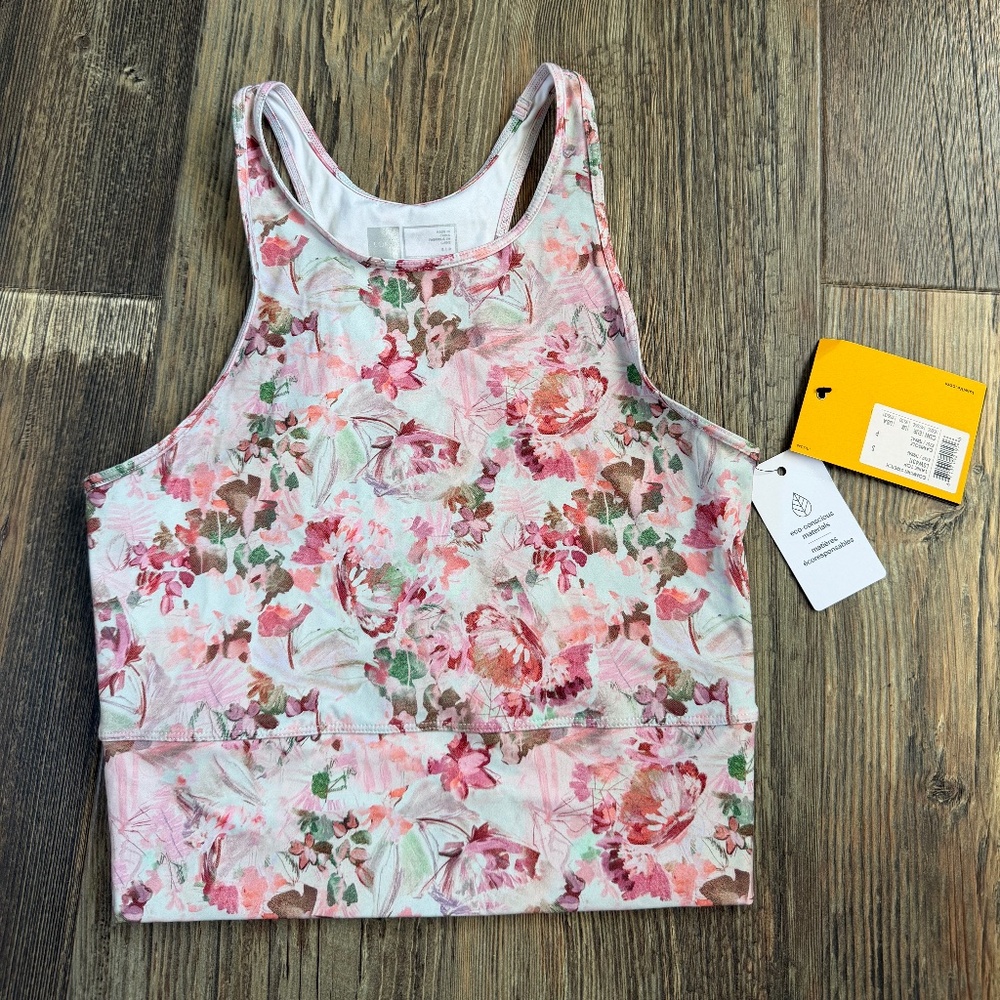 Lole Comfort Stretch Floral Tank Top | Racerback | Size S | NWT